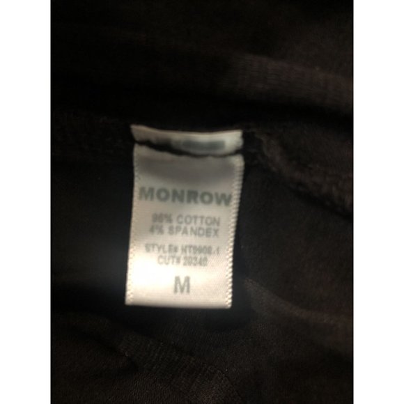 Monrow Black Ribbed Bodysuit Size Medium New - Picture 3 of 3